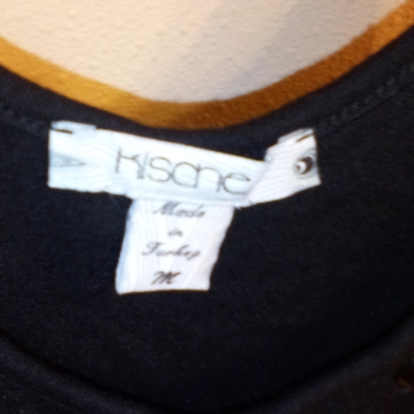 Black Sleeveless Dress with Studded V-Neck Kische Women's size Medium - Picture 2 of 6